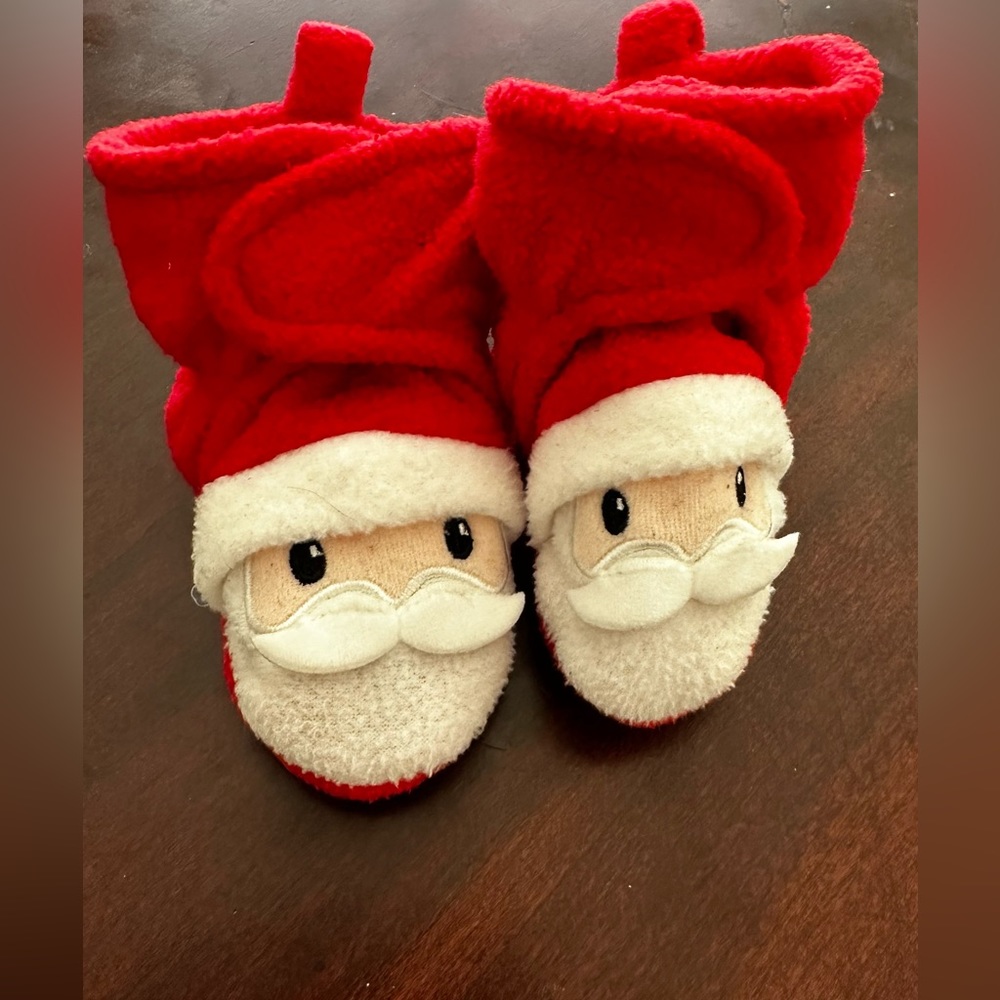 Baby Santa slippers